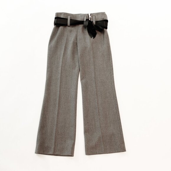Grail Item! Chloé Runway Wool Pants | Fall 2004 Phoebe Philo Y2K Era w Sash Belt - Picture 4 of 11
